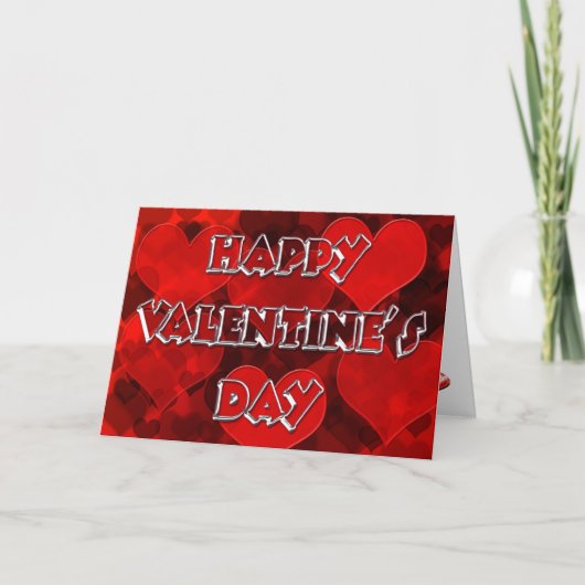 Happy Valentine's Day Feestdagen Kaart (Voorkant)