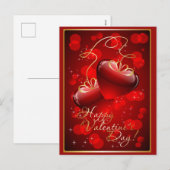 Happy Valentine's Day Feestdagenkaart (Voorkant / Achterkant)