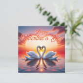 Happy Valentine's Day Feestdagenkaart (Staand voorkant)