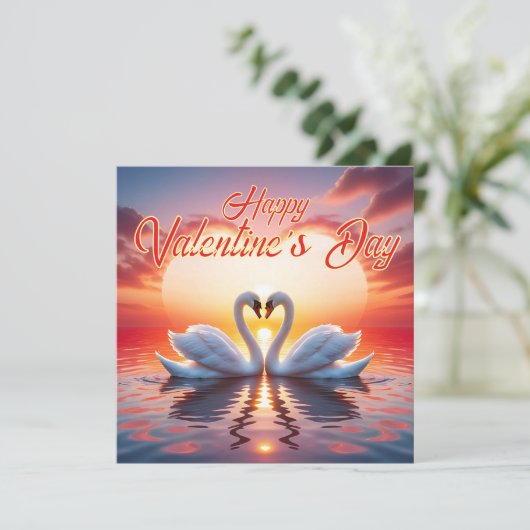 Happy Valentine's Day Feestdagenkaart (Staand voorkant)