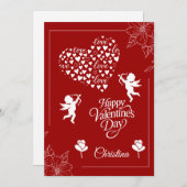 Happy Valentine's Day  Feestdagenkaart (Voorkant / Achterkant)