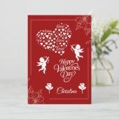 Happy Valentine's Day  Feestdagenkaart (Staand voorkant)