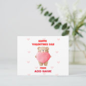 Happy Valentines Day Feestdagenkaart (Staand voorkant)