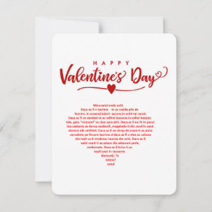 Happy Valentine's Day Feestdagenkaart