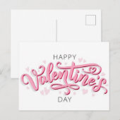 Happy Valentines Day Feestdagenkaart (Voorkant / Achterkant)