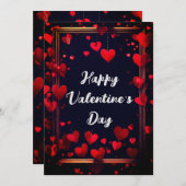 Happy Valentine's Day Feestdagenkaart (Voorkant / Achterkant)