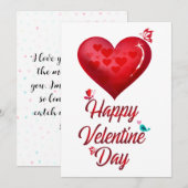 Happy Valentines Day Feestdagenkaart (Voorkant / Achterkant)