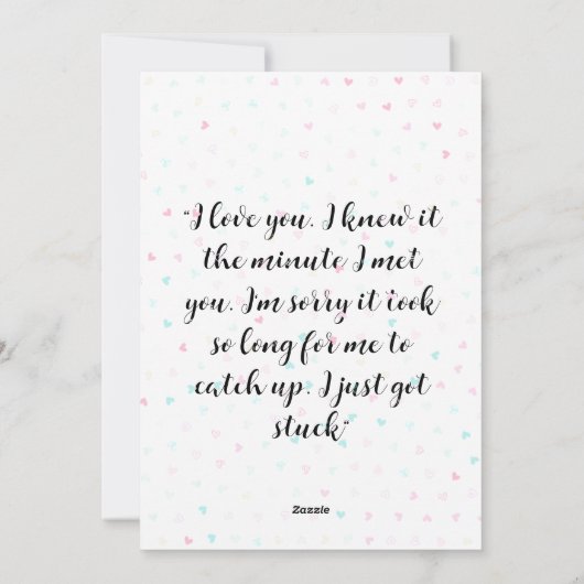 Happy Valentines Day Feestdagenkaart (Achterkant)