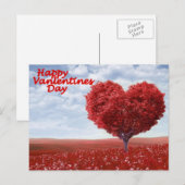 Happy Valentine's Day Feestdagenkaart (Voorkant / Achterkant)