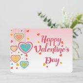 Happy Valentine's Day Feestdagenkaart (Staand voorkant)