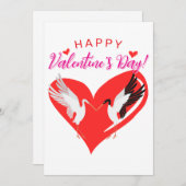 Happy Valentine's Day Feestdagenkaart (Voorkant / Achterkant)