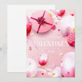 Happy Valentines Day Feestdagenkaart (Voorkant / Achterkant)