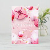 Happy Valentines Day Feestdagenkaart (Staand voorkant)