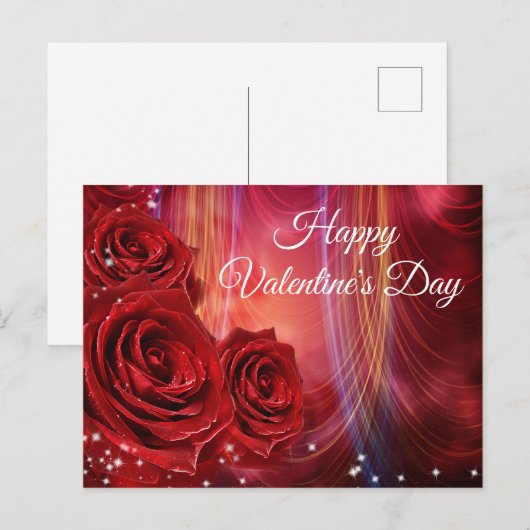 Happy Valentine's Day Feestdagenkaart (Voorkant / Achterkant)