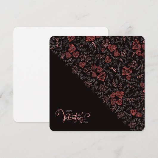 Happy Valentines Day Feestdagenkaart (Voorkant / Achterkant)