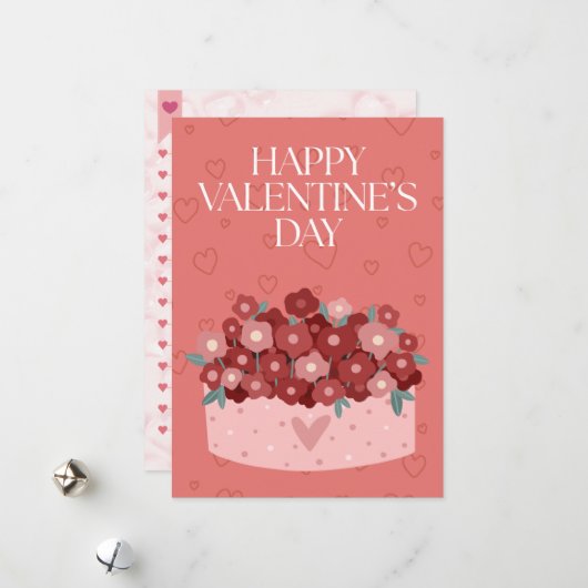 Happy Valentine's Day Feestdagenkaart (Voorkant / Achterkant in situ)