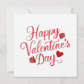 Happy Valentine's Day Feestdagenkaart (Voorkant)