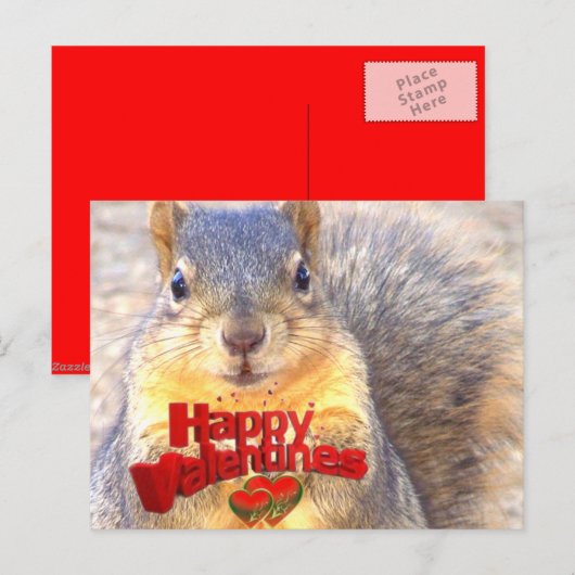 Happy Valentines Day_ Feestdagenkaart (Voorkant / Achterkant)