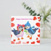 Happy Valentine's Day Feestdagenkaart (Staand voorkant)