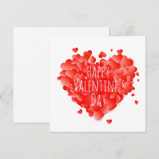 Happy Valentine's Day Feestdagenkaart (Voorkant / Achterkant)