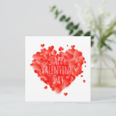 Happy Valentine's Day Feestdagenkaart (Staand voorkant)