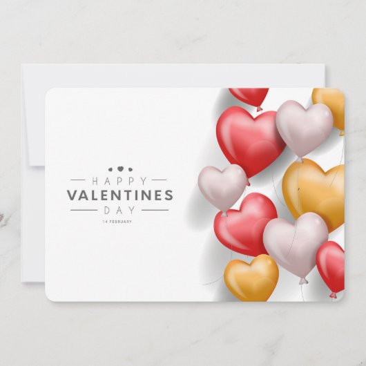 Happy Valentine's Day Feestdagenkaart (Voorkant)