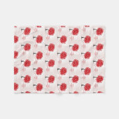 Happy Valentine's Day Fleece Blanket Deken (Voorkant (Horizontaal))