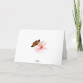 Happy Valentine's Day. flower and butterfly Feestdagen Kaart (Achterkant)