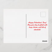 Happy Valentine's Day Folie Feestdagen Briefkaart (Achterkant)