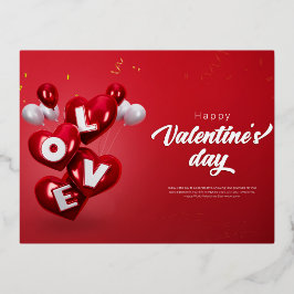 Happy Valentine's Day Folie Feestdagen Briefkaart