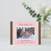 Happy Valentine's Day Foto Briefkaart (Staand voorkant)