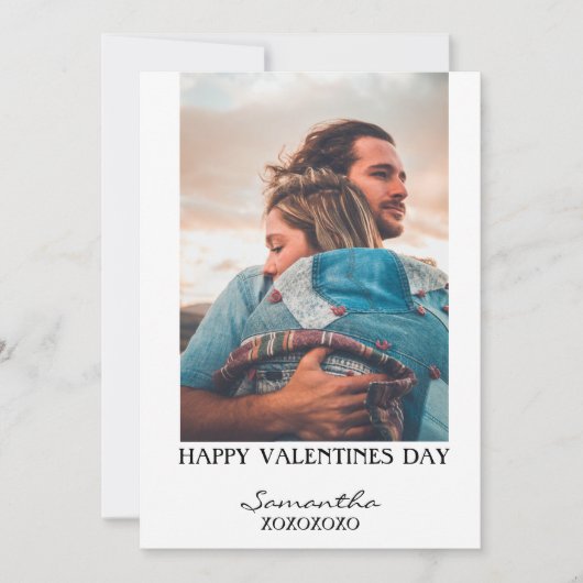 Happy Valentines Day Fotocard Feestdagenkaart (Voorkant)