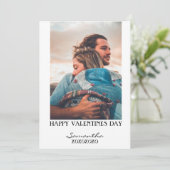 Happy Valentines Day Fotocard Feestdagenkaart (Staand voorkant)