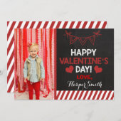 Happy Valentines Day-fotokaart Feestdagenkaart (Voorkant / Achterkant)