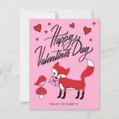 HAPPY VALENTINE'S DAY Fox & Bird Friend (Voorkant)