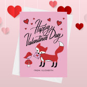 HAPPY VALENTINE'S DAY Fox & Bird Friend