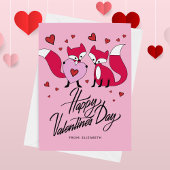 HAPPY VALENTINE'S DAY Foxy Friends