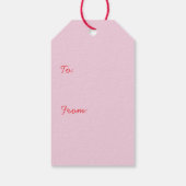 Happy Valentines Day French Bulldogs Cadeaulabel (Achterkant)