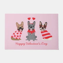 Happy Valentines Day French Bulldogs