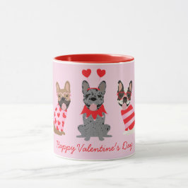Happy Valentines Day French Bulldogs Mok