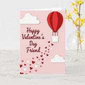 Happy Valentines Day Friend Card Kaart (Gele Bloem)