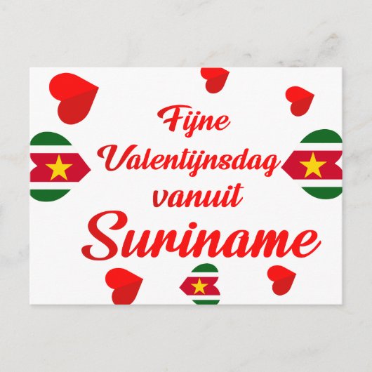 Happy Valentine's Day from Suriname Briefkaart (Voorkant)