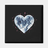 Happy Valentines Day Funny Coquette Diamond Disco Magneet (Voorkant)