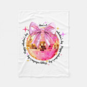 Happy Valentine's Day Funny Coquette Disco Ball Gi Fleece Deken (Voorkant)