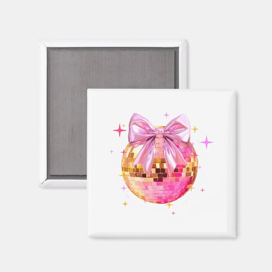Happy Valentine's Day Funny Coquette Disco Ball Gi Magneet (Voorkant / Achterkant)