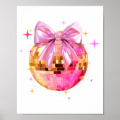 Happy Valentine's Day Funny Coquette Disco Ball Gi Poster (Voorkant)