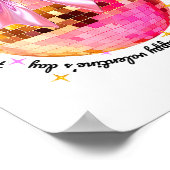 Happy Valentine's Day Funny Coquette Disco Ball Gi Poster (Hoek)