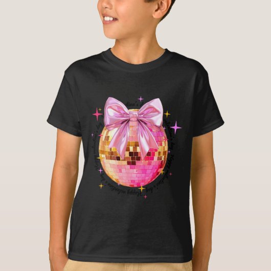 Happy Valentine's Day Funny Coquette Disco Ball Gi T-shirt (Voorkant)