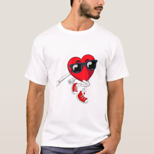 Happy Valentines Day Funny Cute Dansende Heart Sho T-shirt