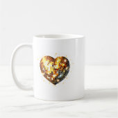 Happy Valentine's Day Funny Gold Coquette Disco Ba Koffiemok (Links)